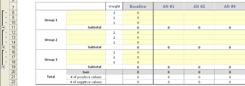 Pugh Software Blank Sheet